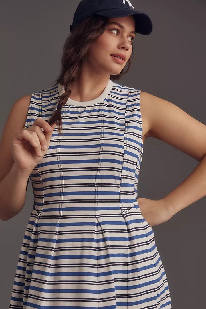 By Anthropologie Sleeveless A-Line Midi Dress