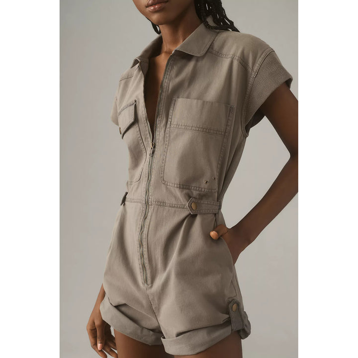 Anthropologie Pilcro Sleeveless Utility Romper