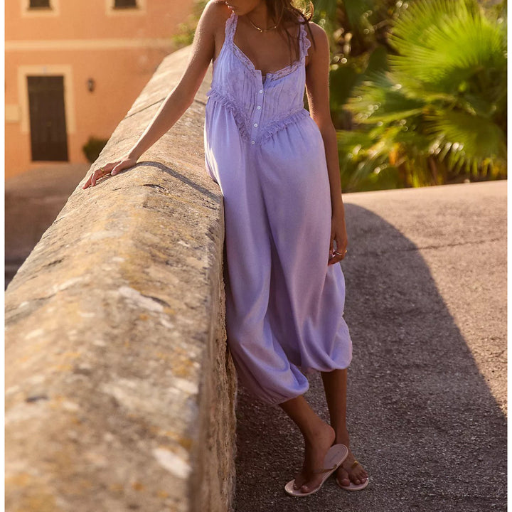 Anthropologie LyreBird Deco Bib Jumpsuit Dress