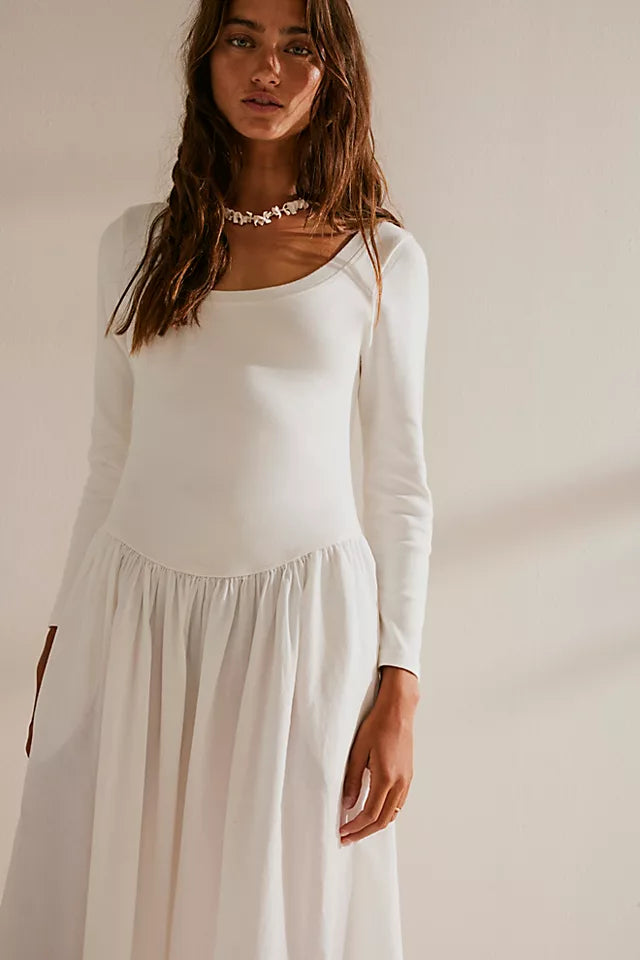 Free People Free-est Fp Beach Aelia Drop-Waist Midi Dress