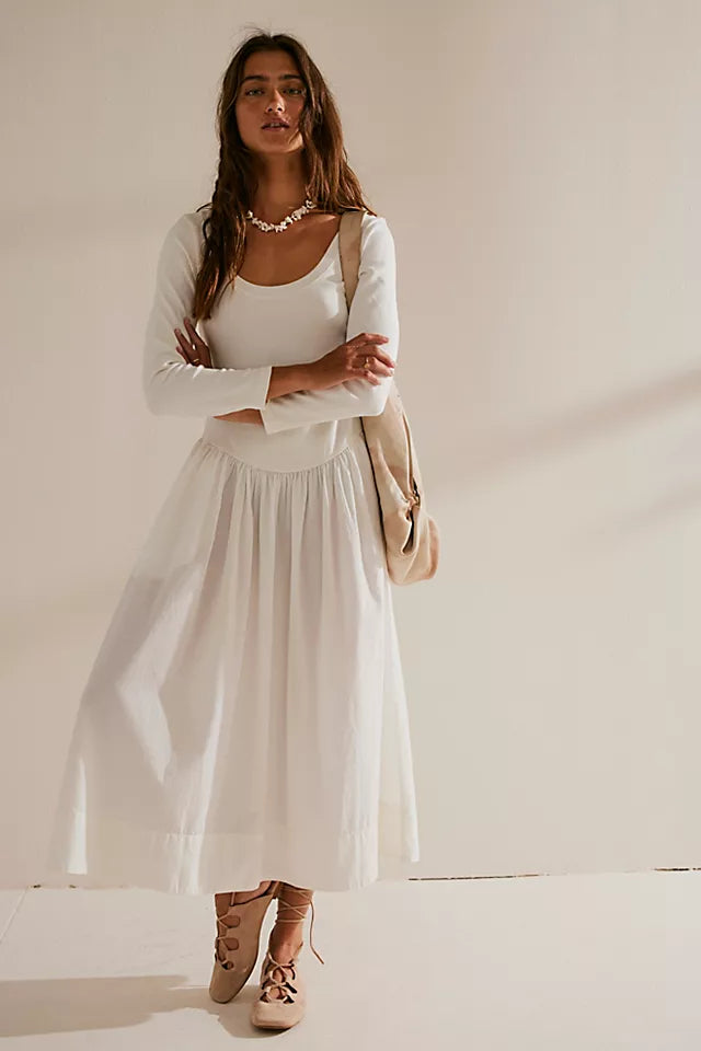 Free People Free-est Fp Beach Aelia Drop-Waist Midi Dress