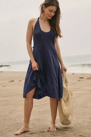 By Anthropologie Scoop-Neck A-Line Midi Dress