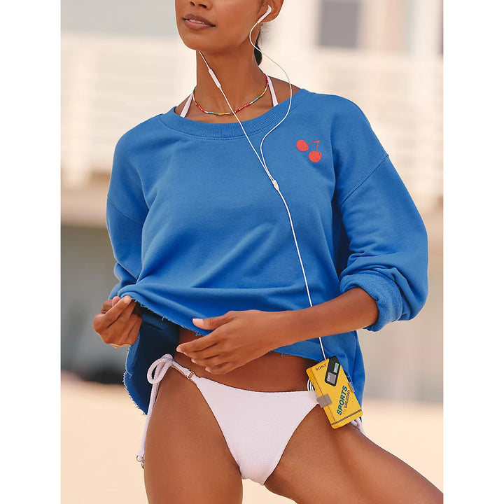 By Anthropologie Celandine Jordan Nickson Graphic Crew-Neck Sweatshirt