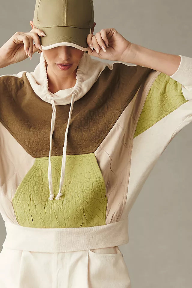 Daily Practice by Anthropologie Quilted Hoodie Top