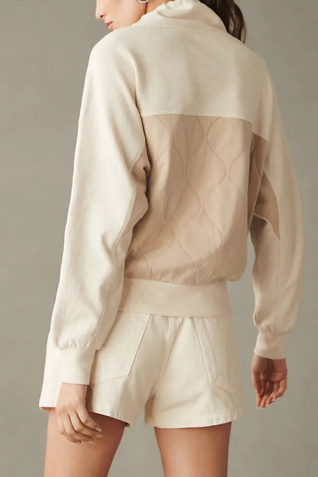 Daily Practice by Anthropologie Quilted Hoodie Top