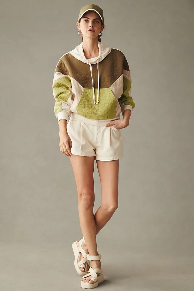 Daily Practice by Anthropologie Quilted Hoodie Top