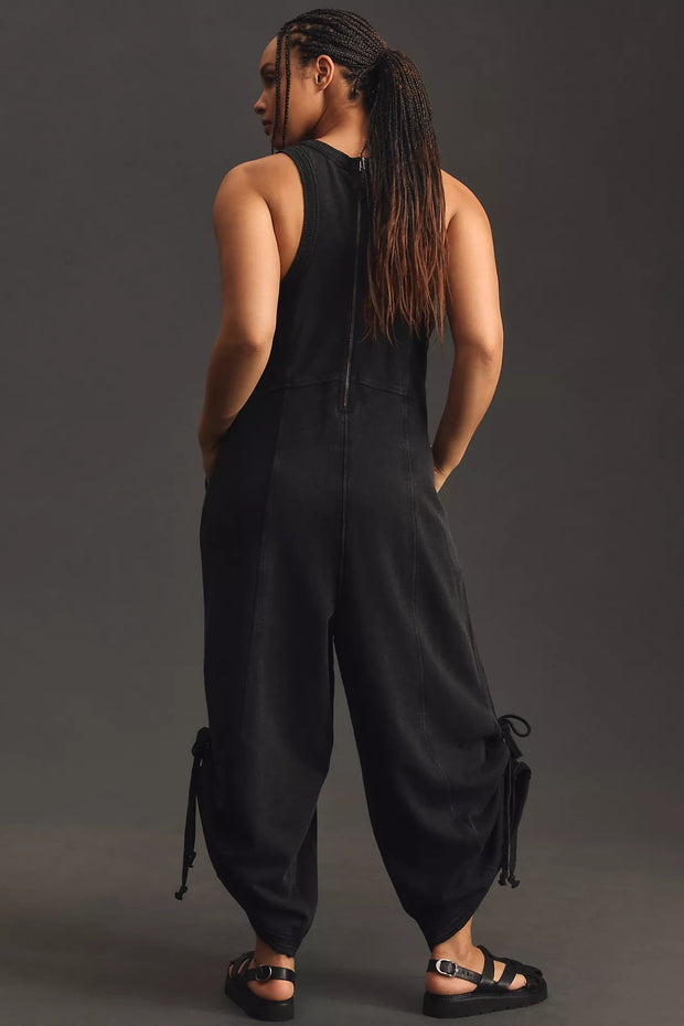 Daily Practice by Anthropologie Seamed Wide-Leg Jumpsuit