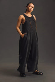 Daily Practice by Anthropologie Seamed Wide-Leg Jumpsuit