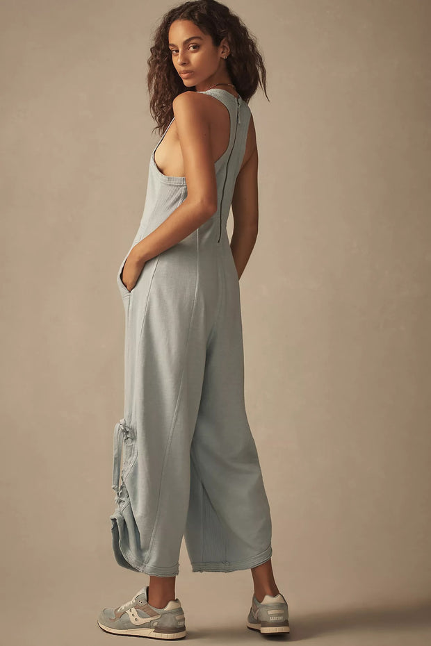 Daily Practice by Anthropologie Seamed Wide-Leg Jumpsuit