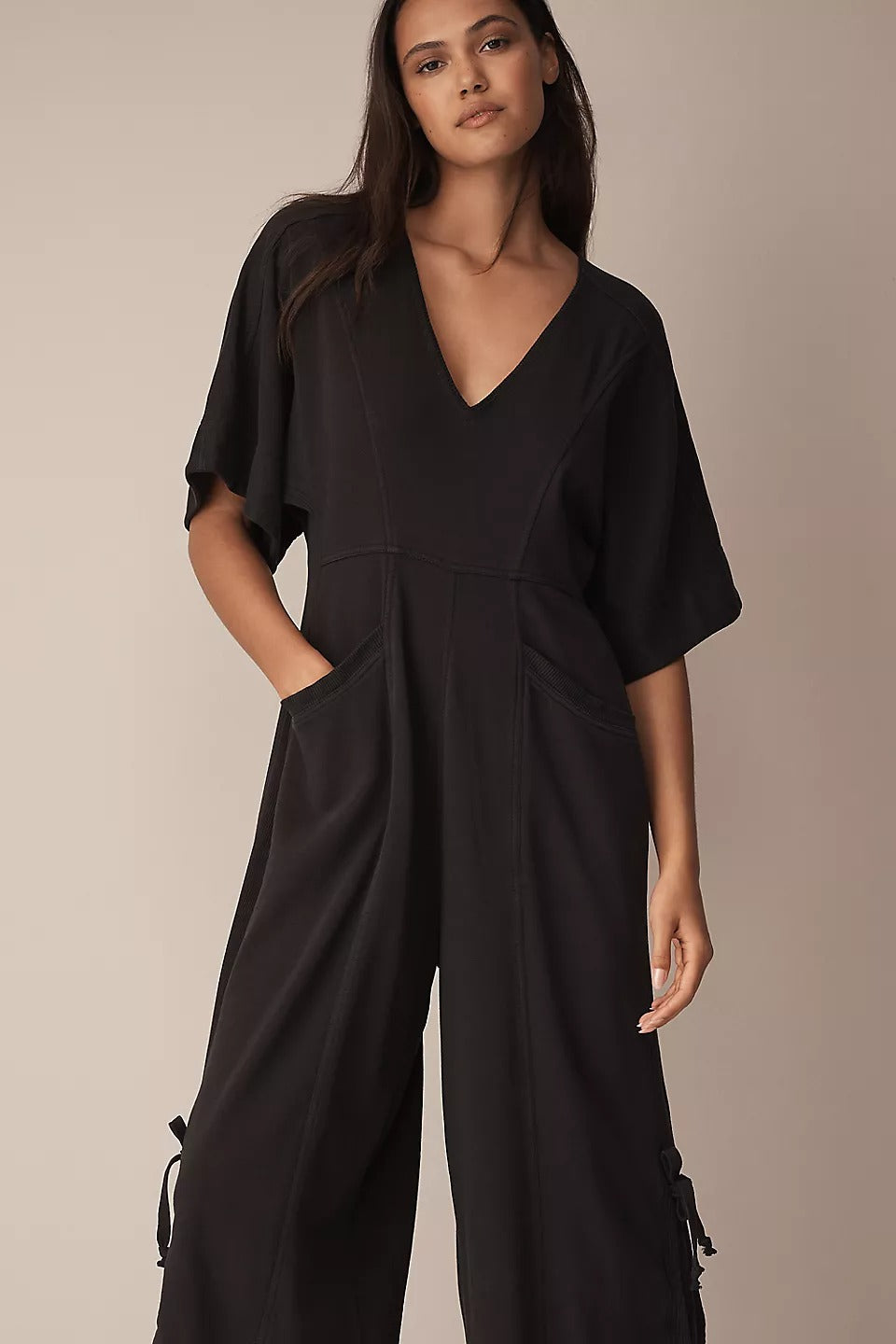 Daily Practice by Anthropologie Horizon Wide-Leg Jumpsuit