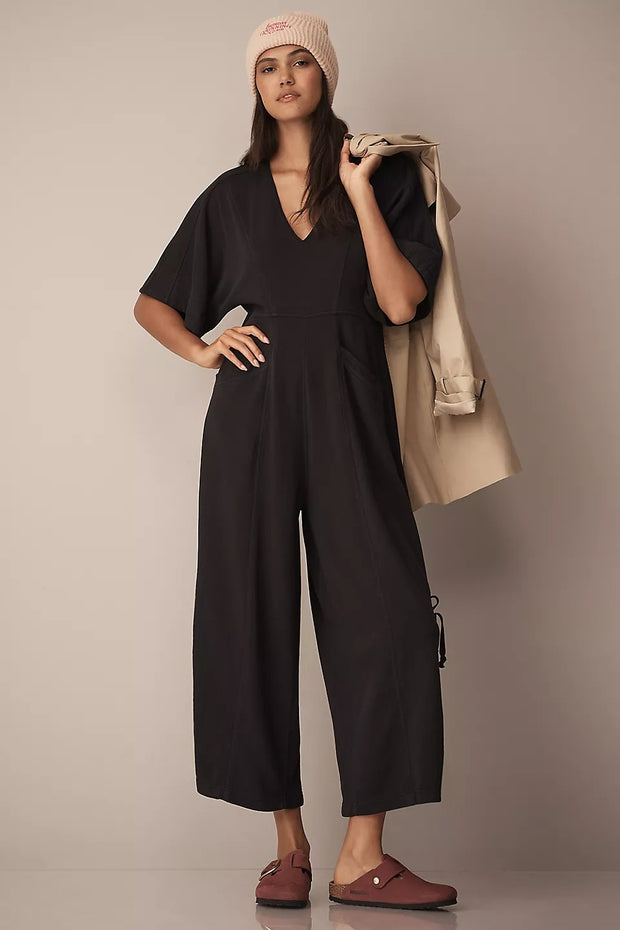 Daily Practice by Anthropologie Horizon Wide-Leg Jumpsuit