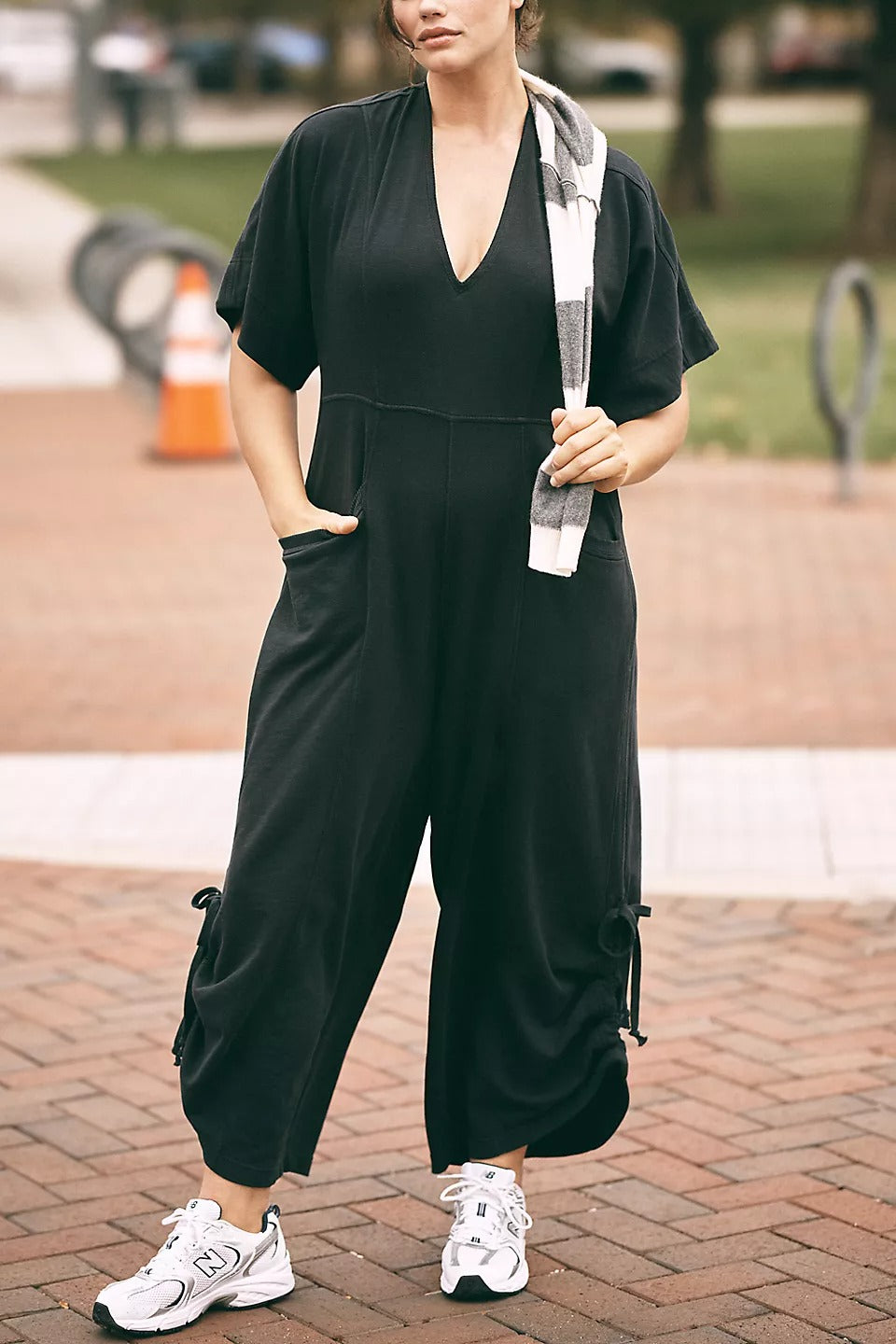 Daily Practice by Anthropologie Horizon Wide-Leg Jumpsuit