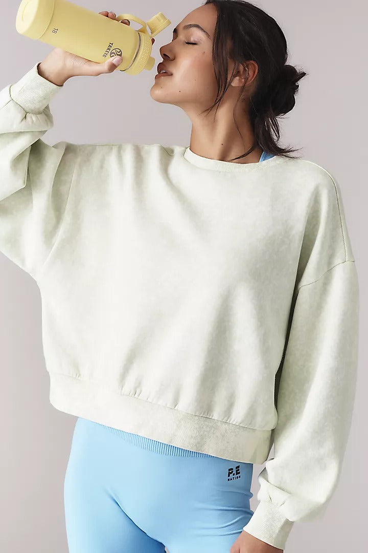 Daily Practice by Anthropologie Oh So Good Graphic Sweatshirt Top