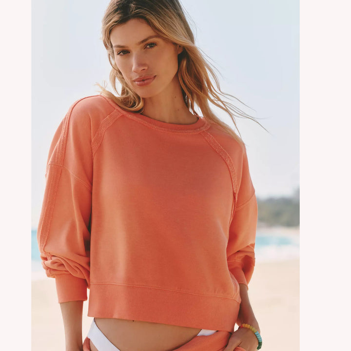 Anthropologie Daily Practice Pardon our Dust Crop Sweatshirt Top