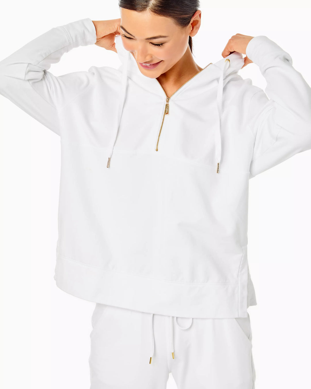 Lilly Pulitzer Lora Hoodie Tunic Top