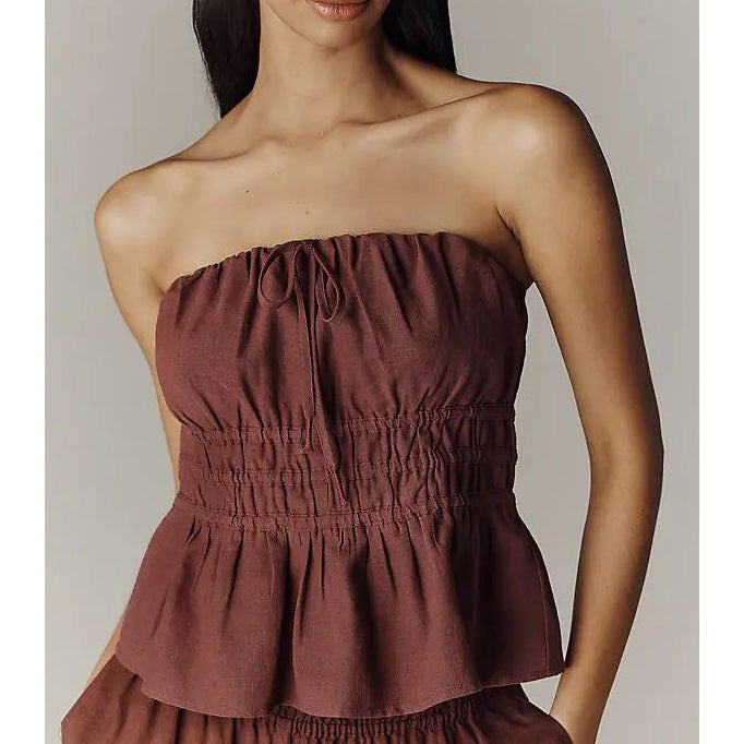 Anthropologie Somerset Strapless Blouse Tube Top