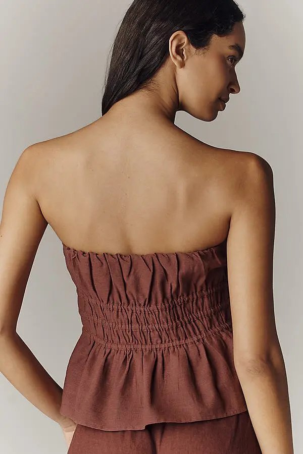 Anthropologie Somerset Strapless Blouse Tube Top