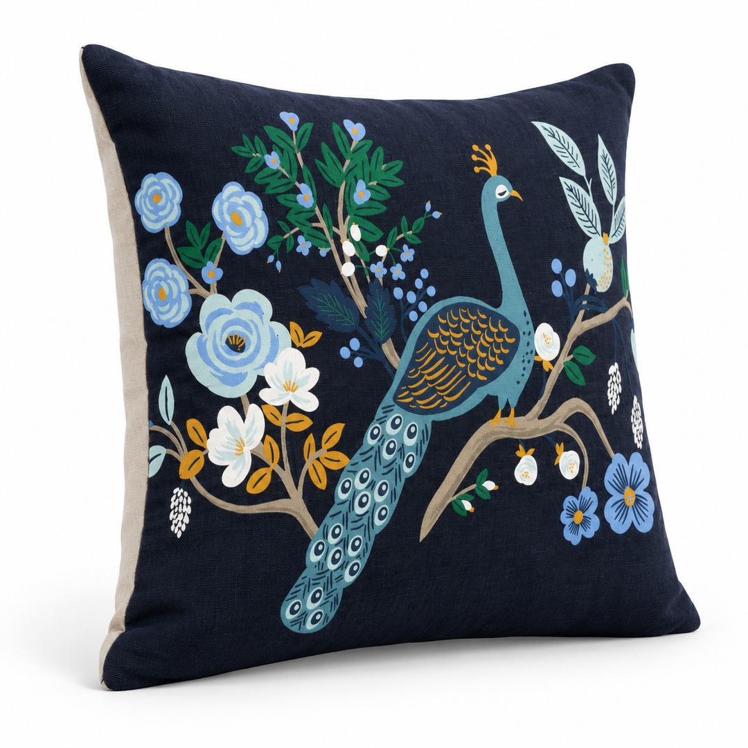 1 PCS Peacock Graphic Cushion Cover Square Throw Pillow Sofa Home Decor