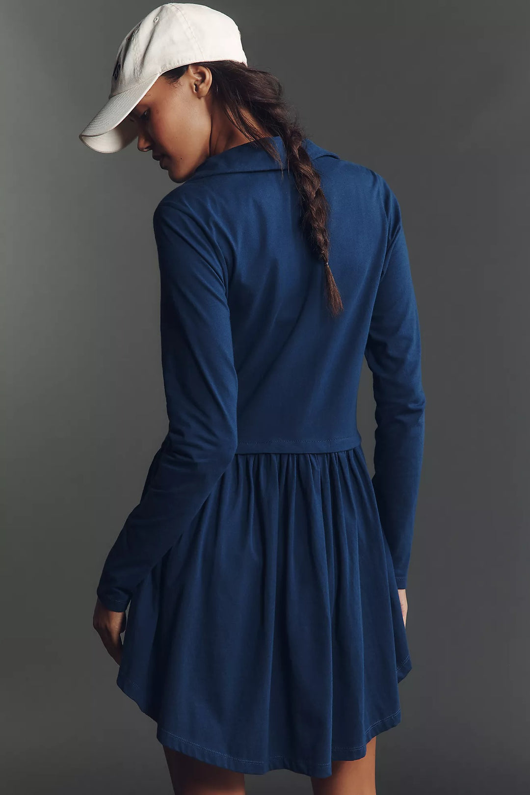 Daily Practice By Anthropologie Taylor Long-Sleeve Zip-Front Mini Dress