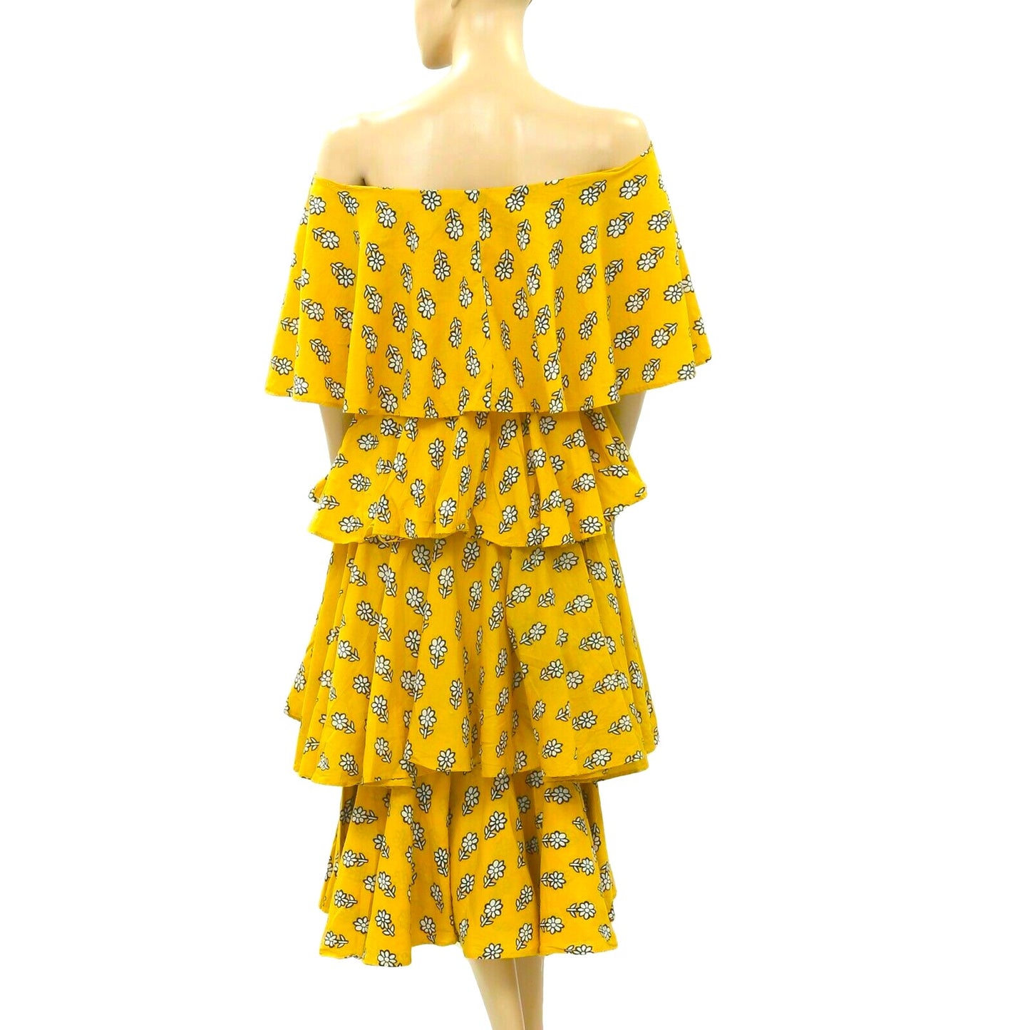 Rhode Lulu Tiered Printed Midi Dress
