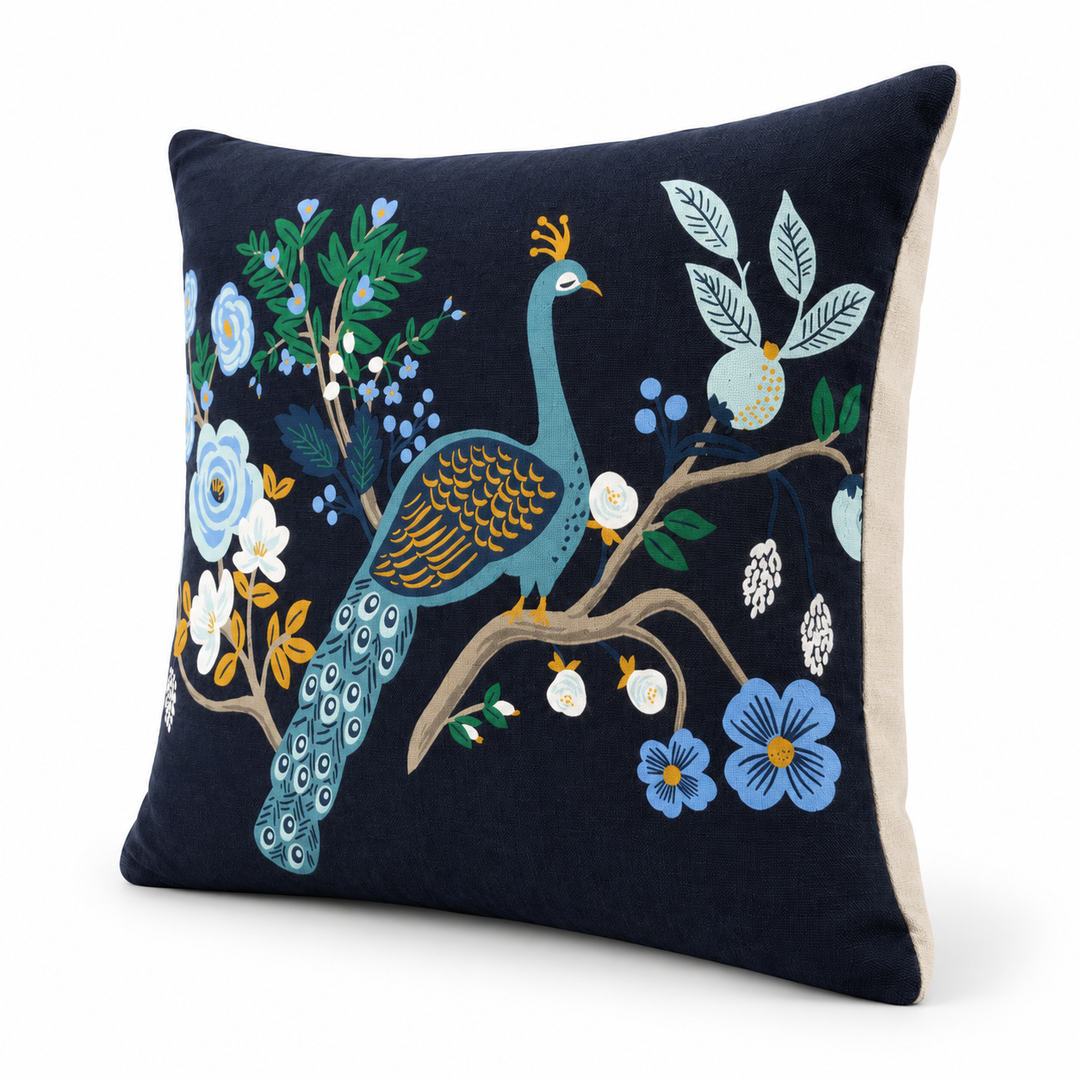 1 PCS Peacock Graphic Cushion Cover Square Throw Pillow Sofa Home Decor
