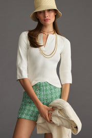 Maeve Anthropologie Cuffed Popover Shirt Blouse Top