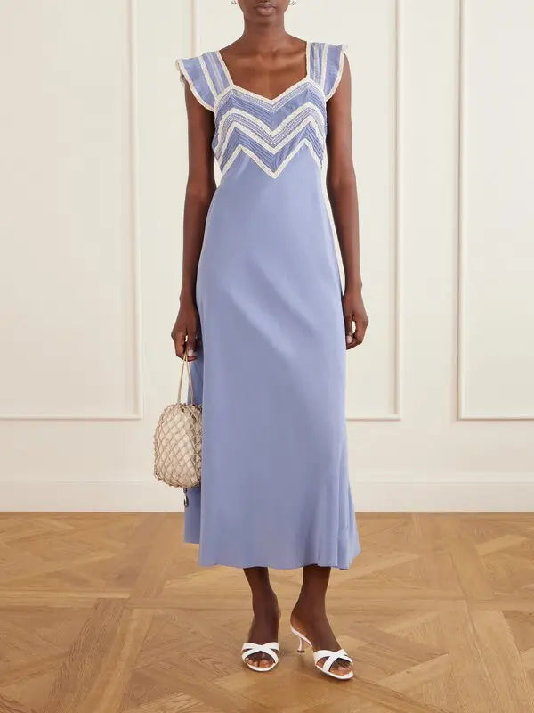 RIXO Bailee Midi Dress