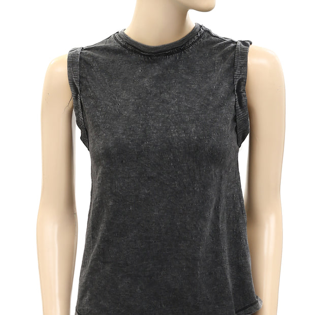 Pilcro The Letterpress Anthropologie Sustainable Roll-Sleeve Tank Top