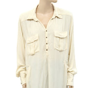 Free People FP One Sylas Tunic Solid Shirt Top M