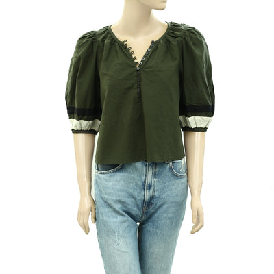 The Great Solid Shirt Blouse Top