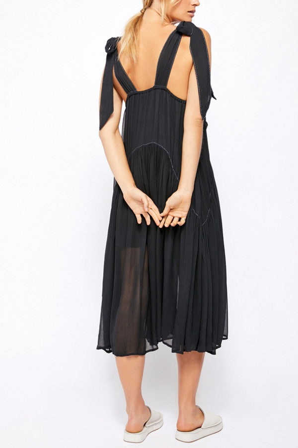 Free People Lou Lou Utility Midi Dress