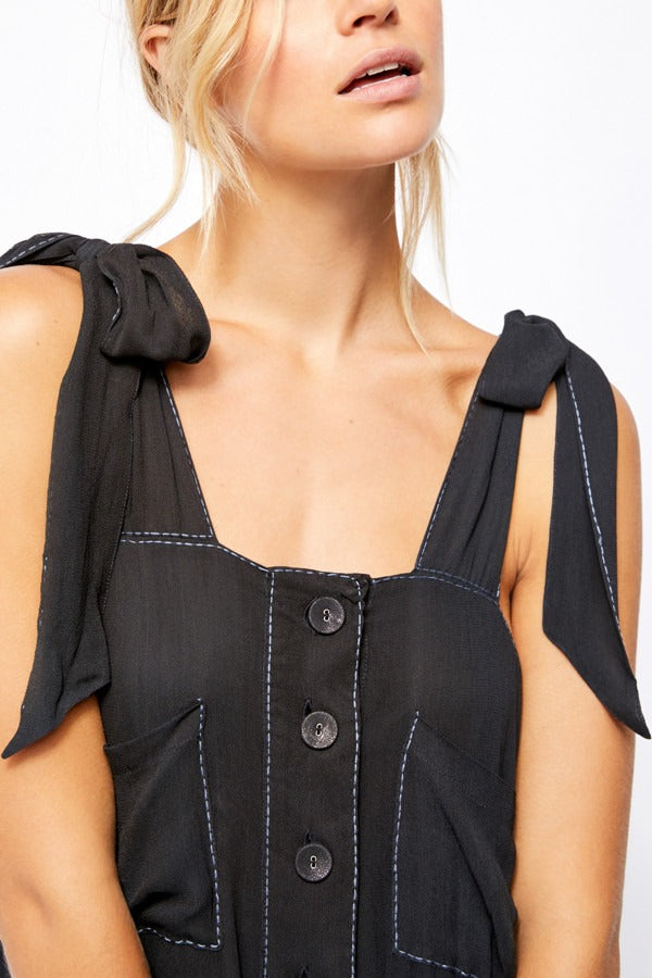 Free People Lou Lou Utility Midi Dress