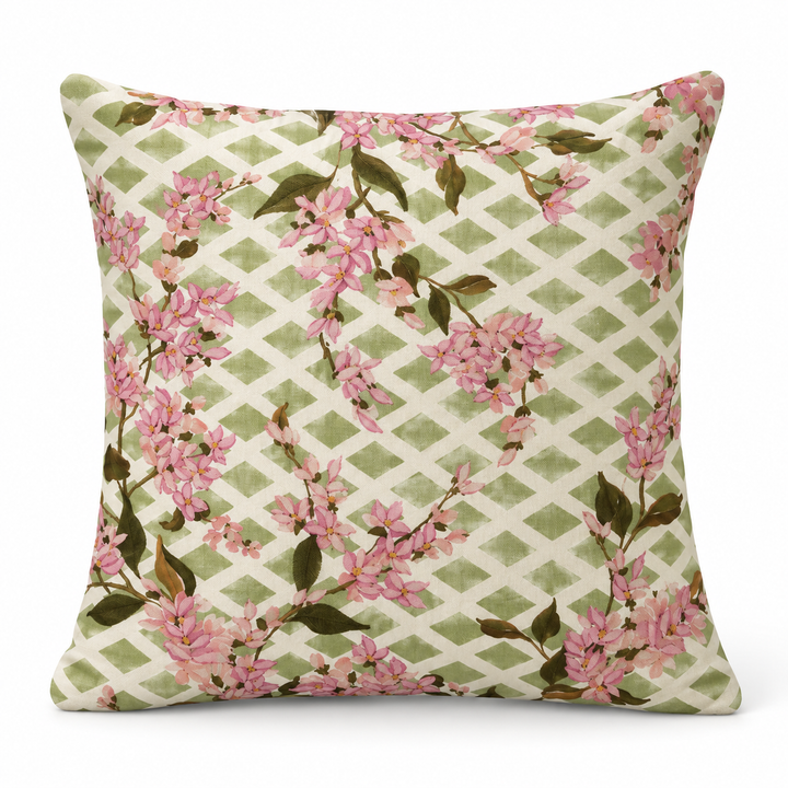 1 PCS Floral Embroidered Cushion Cover Square Throw Pillow Case Decor