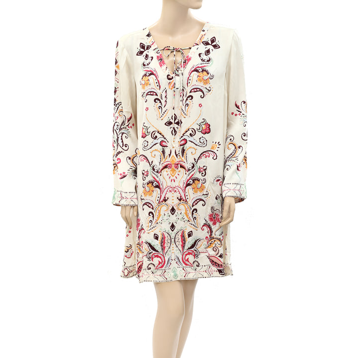 Odd Molly Anthropologie Floral Paisley Printed Mini Dress