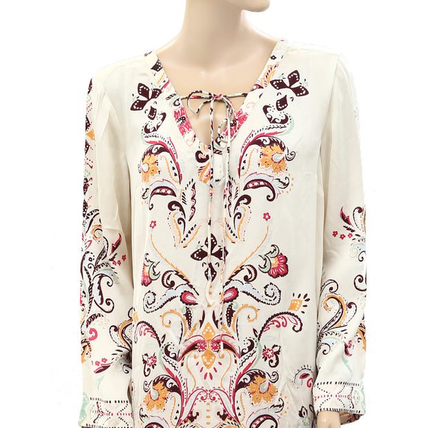 Odd Molly Anthropologie Floral Paisley Printed Mini Dress