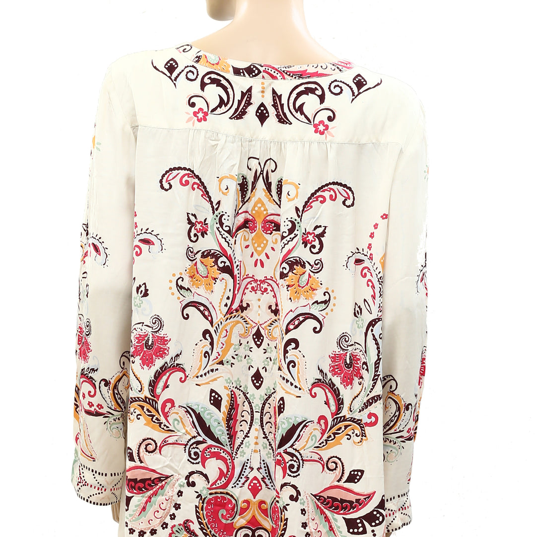 Odd Molly Anthropologie Floral Paisley Printed Mini Dress