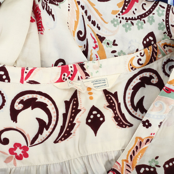 Odd Molly Anthropologie Floral Paisley Printed Mini Dress