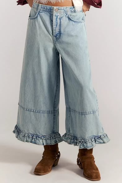 Free People We The Free Love Me Not Bloomer Jeans Pants