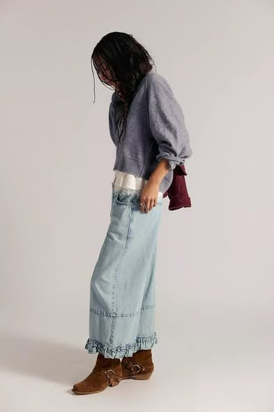 Free People We The Free Love Me Not Bloomer Jeans Pants