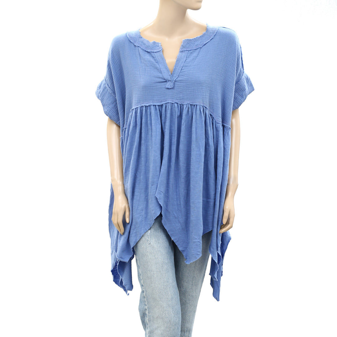 NEW! outlet Free People M Oversized baby doll tunic top