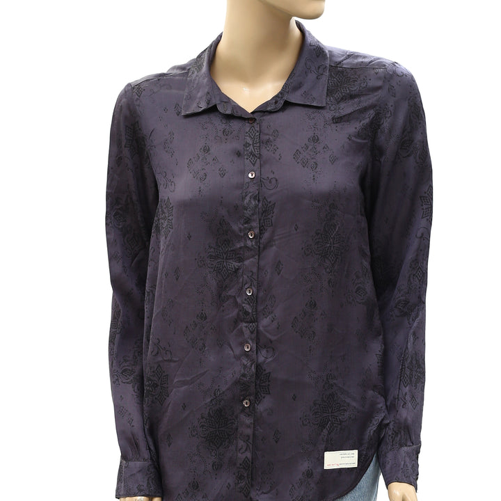 Odd Molly Anthropologie Buttondown Shirt Tunic Top