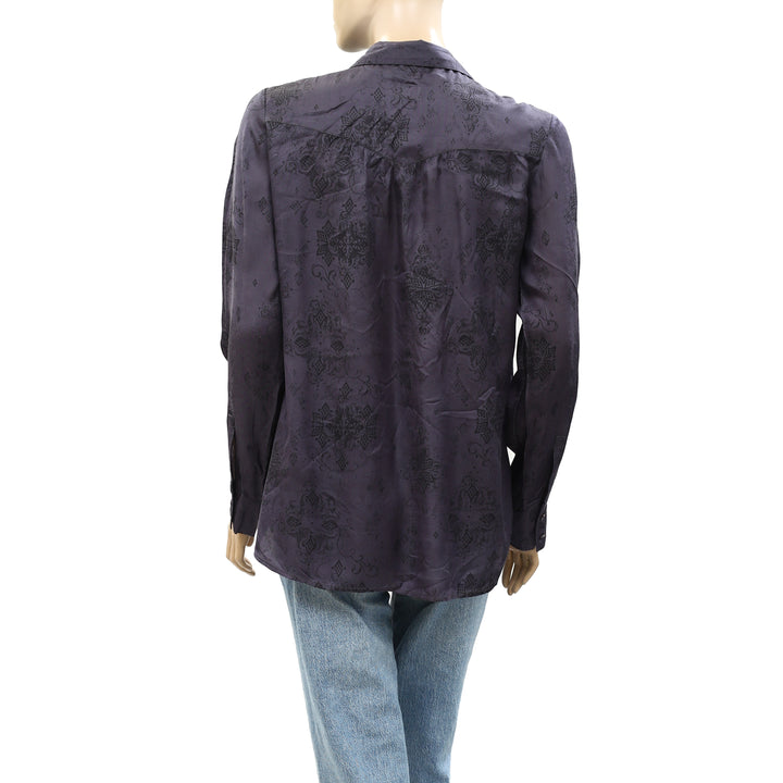 Odd Molly Anthropologie Buttondown Shirt Tunic Top