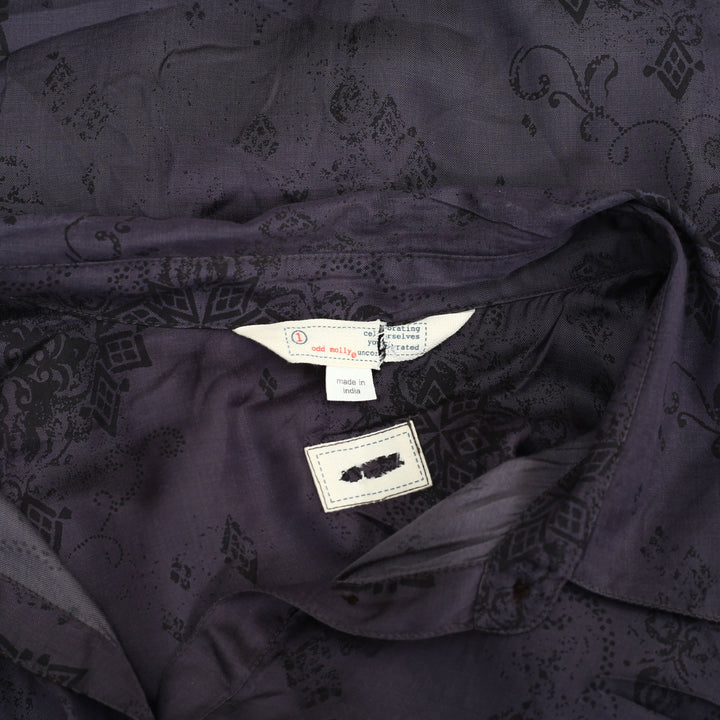 Odd Molly Anthropologie Buttondown Shirt Tunic Top