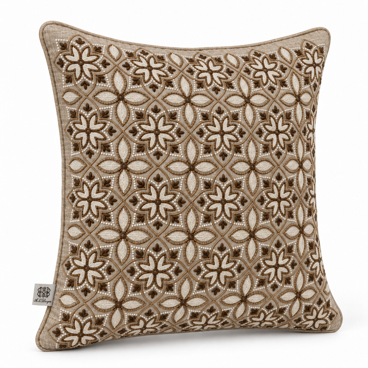 1 PCS Beaded Embroidered Cushion Cover