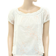 Odd Molly Anthropologie My Everything Floral Embroidered Blouse Top