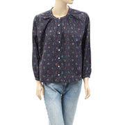 The Great The Button Up Sleep Shirt Blouse Top
