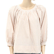 The Great The Patio Stripe Shirt Blouse Top