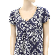 Odd Molly Anthropologie Floral Printed Lace Blouse Top