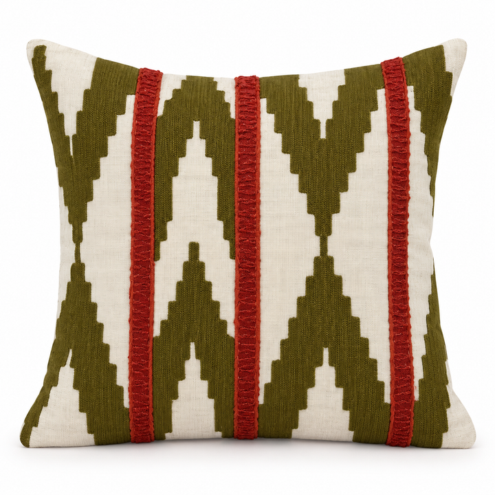 1 PCS Geometric Embroidered Cushion Cover