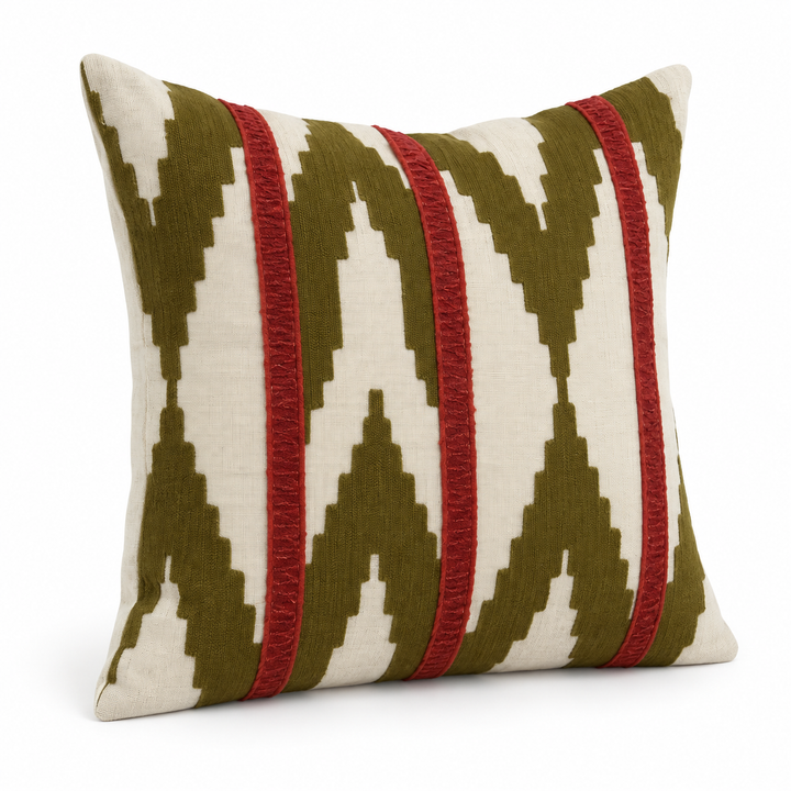 1 PCS Geometric Embroidered Cushion Cover